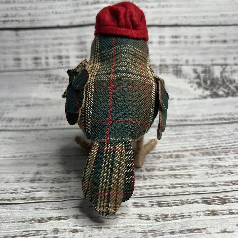 Target 2015 Wondershop Green Plaid Bird Red Beret Bowtie Spritz Winter Christmas